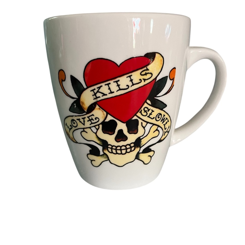 Ed Hardy love kills slowly mug